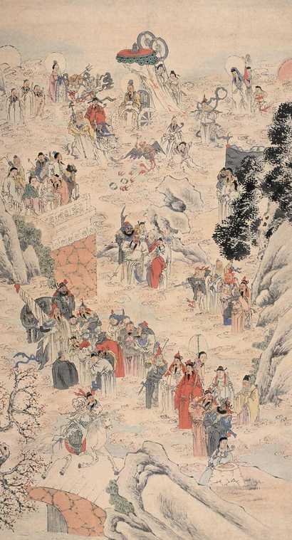 佚名 群仙图 立轴